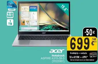 Cora Notebook ASPIRE A315-59-5 aanbieding