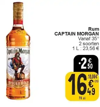 Cora Rum CAPTAIN MORGAN aanbieding