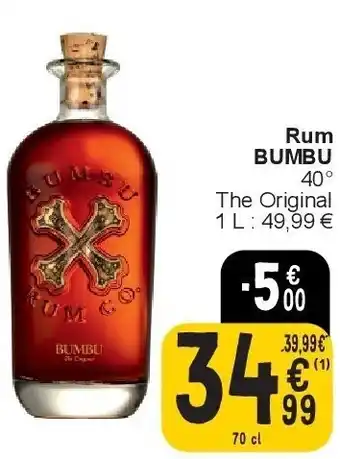 Cora Rum BUMBU aanbieding