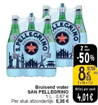 Cora Bruisend water SAN PELLEGRINO aanbieding