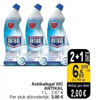 Cora Antikalkgel WC ANTIKAL aanbieding