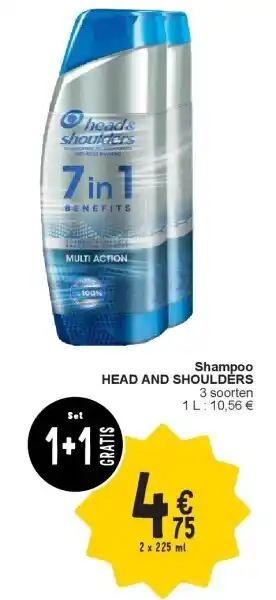 Cora Shampoo HEAD AND SHOULDERS aanbieding