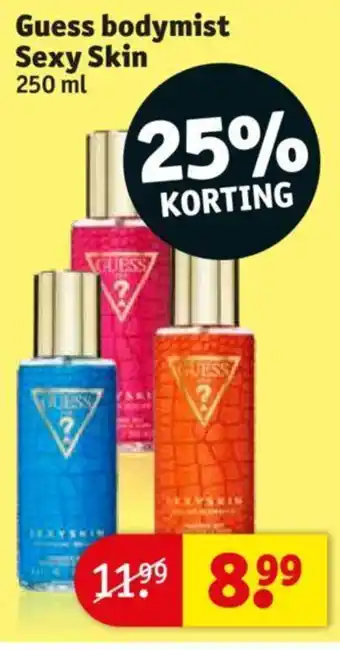 Kruidvat Guess Bodymist Sexy Skin 250mL aanbieding