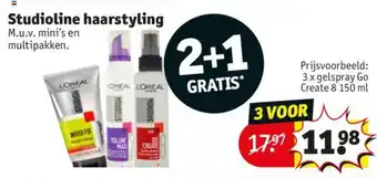 Kruidvat Studioline haarstyling aanbieding