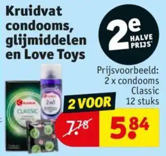 Kruidvat Condooms, glijmiddelen en Love Toys aanbieding