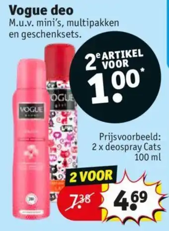 Kruidvat Vogue deo aanbieding