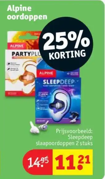 Kruidvat Alpine Oordoppen aanbieding