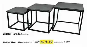 Molecule Zijtafel hamilton trinity bl medium aanbieding