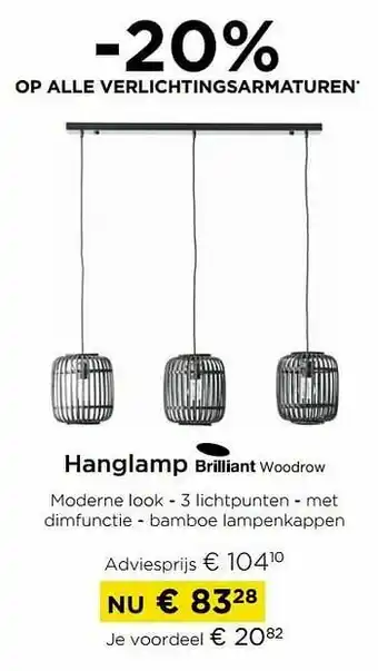 Molecule Hanglamp brilliant woodrow aanbieding