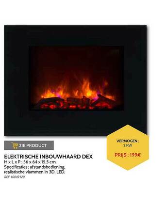 Brico Elektrische Inbouwhaard Dex aanbieding