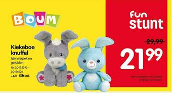 Fun Kiekeboe Knuffel aanbieding