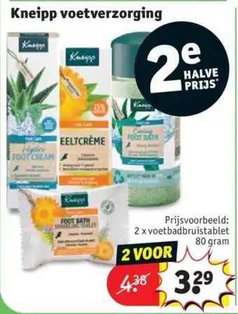 Kruidvat Kneipp voetverzorging aanbieding