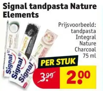 Kruidvat Signal tandpasta Nature Elements aanbieding