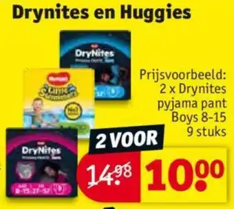 Kruidvat Drynites en Huggies aanbieding