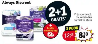 Kruidvat Always Discreet aanbieding