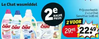 Kruidvat Le Chat wasmiddel aanbieding