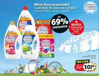 Kruidvat Witte Reus wasmiddel aanbieding