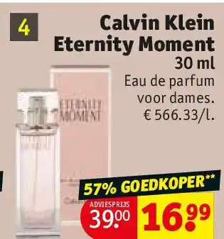 Kruidvat Calvin Klein Eternity Moment aanbieding