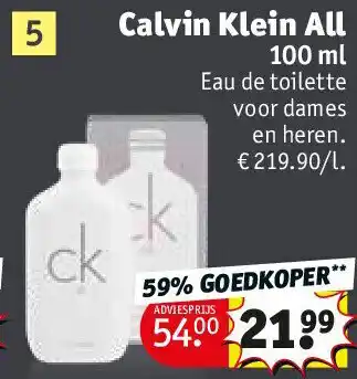 Kruidvat Calvin Klein All aanbieding