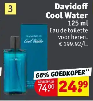 Kruidvat Davidoff Cool Water aanbieding