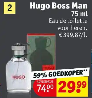 Kruidvat Hugo Boss Man aanbieding