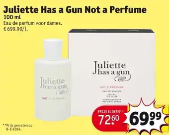 Kruidvat Juliette Has a Gun Not a Perfume aanbieding