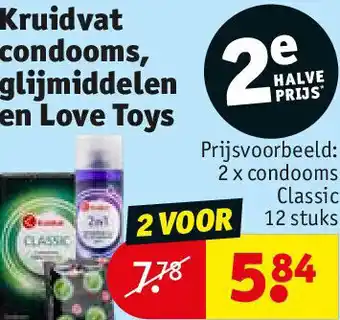 Kruidvat Kruidvat condooms, glijmiddelen en Love Toys aanbieding