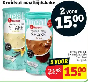 Kruidvat Kruidvat maaltijdshake aanbieding