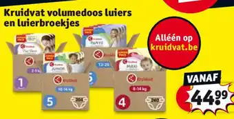 Kruidvat Kruidvat volumedoos luiers en luierbroekjes aanbieding