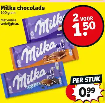 Kruidvat Milka chocolade aanbieding