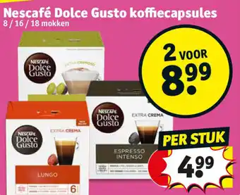 Kruidvat Nescafé Dolce Gusto koffiecapsules aanbieding