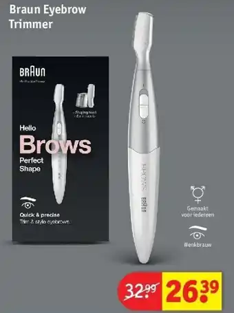 Kruidvat Braun Eyebrow Trimmer aanbieding