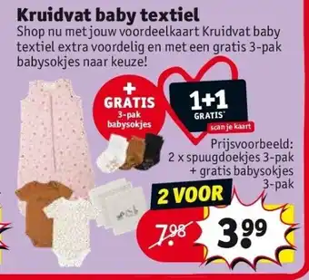 Kruidvat Kruidvat baby textiel aanbieding