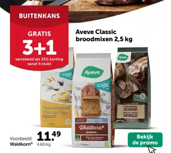 AVEVE Aveve Classic broodmixen 2,5 kg aanbieding