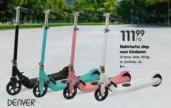 Fun Elektrische step voor kinderen aanbieding
