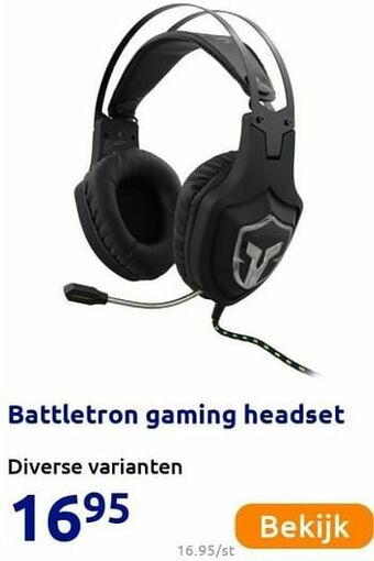 Action Battletron gaming headset aanbieding