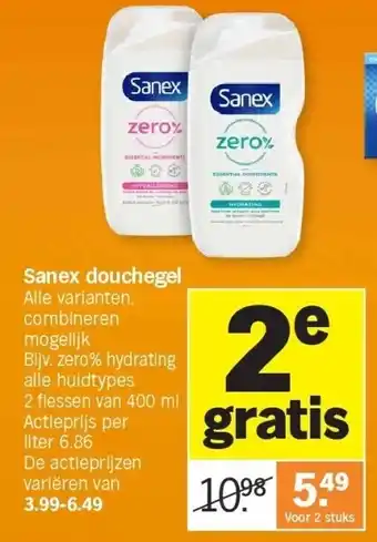 Albert Heijn Sanex douchegel aanbieding