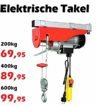 iTEK Elektrische takel aanbieding