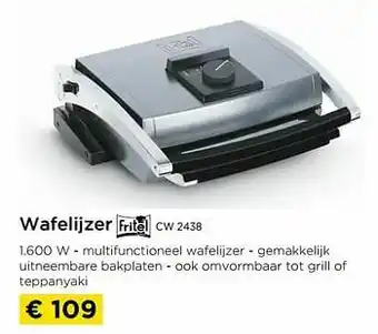 Molecule Wafelijzer fritel cw 2438 aanbieding