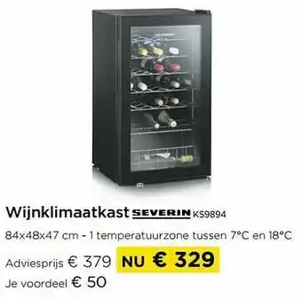 Molecule Wijnklimaatkast severin ks9894 aanbieding