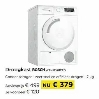 Molecule Droogkast bosch wtn 8328cfg aanbieding