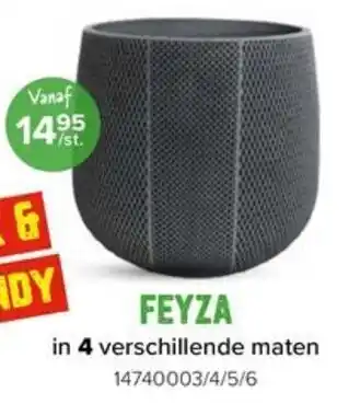 Euroshop FEYZA in 4 verschillende maten aanbieding