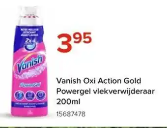 Euroshop Vanish Oxi Action Gold Powergel vlekverwijderaar 200ml aanbieding