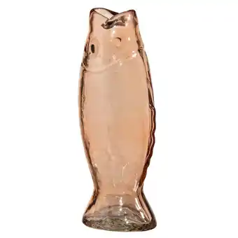 Leen Bakker Karaf Vis - Oranje - Glas - 27x7x11 cm aanbieding