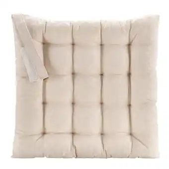 Leen Bakker Zitkussen Liam - beige - 40x40 cm aanbieding