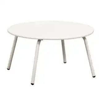 Leen Bakker Bijzettafel Montreal - metaal zand - Ø60 cm aanbieding
