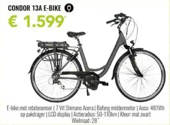 Euroshop CONDOR 13A E-BIKE aanbieding