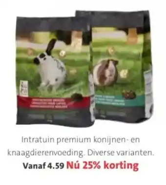 Intratuin Premium konijnen- en knaagdierenvoeding aanbieding