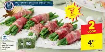 Carrefour Fijne sperziebonen 400 g aanbieding