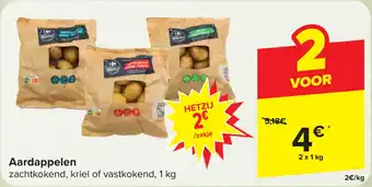 Carrefour Aardappelen 2 x 1 kg aanbieding